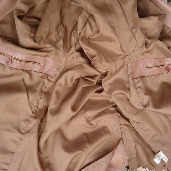 SIZE 44. SCULLY brown genuine leather blazer jacket. - Picture 6 of 16